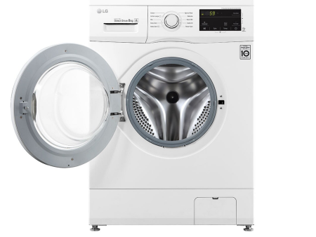 LG  Front Load Washing Machine Direct Drive 8 Kg White -WJ3H20NTP For Cheap