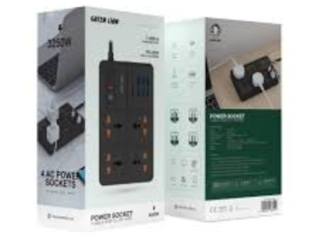 Green Lion UK Power Socket 7 USB-A Port & 1 PD Port - Black Online Hot Sale