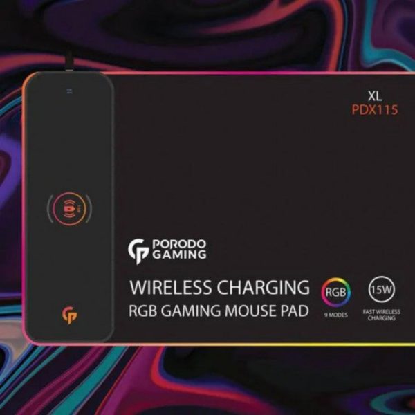 Porodo Gaming Mouse Pad With 15W Fast Wireless Charger Discount