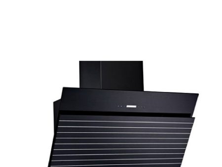 Queenchef Decorative Black Glass Hood 90 Cm Online now