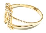 10k Solid Gold Yellow Crown CZ CUSTOMIZED Initial Ring Sale