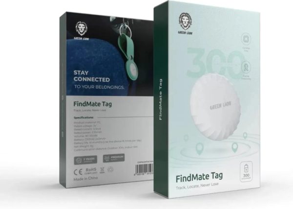 Green Lion FindMate Tag - White Online Sale