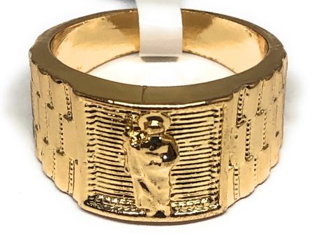 Gold Plated Yellow San Judas Saint Jude Ring Anillo Cheap