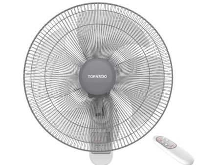 TORNADO Wall Fan 16 Inch 4 Blades Remote White TWF-30 Online Sale