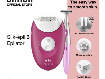 Braun Silk Epil3 Bikini Trimmer + Epilator For Discount