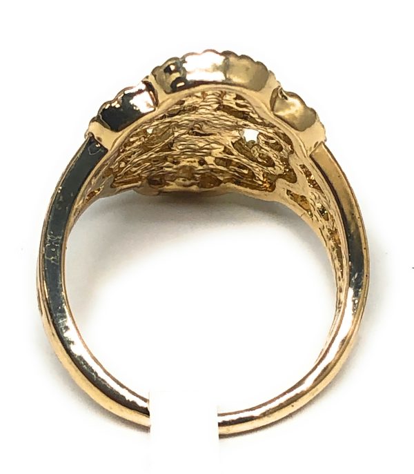 Gold Plated Yellow San Judas Saint Jude Filigree Ring Anillo Online