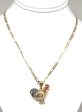 Gold Plated Chicken Rooster Pendant Necklace 26  Gallo Medalla Oro Laminado Supply