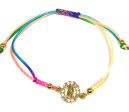 Gold Plated Colorful Virgin Mary Bracelet Virgen De Guadalupe Pulsera 8  Adjustable Supply