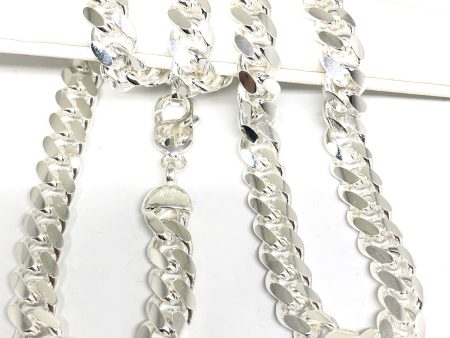 .925 Silver Classic Big Miami Cuban Link Chain 24,26 inch 10mm Sale