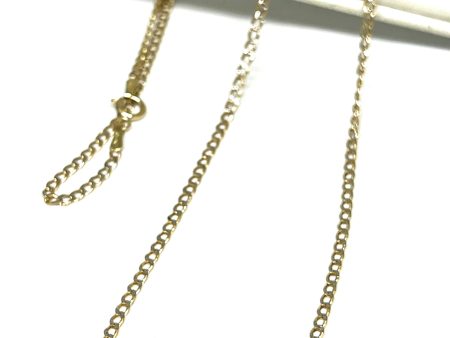 10k Solid Gold Cuban Link Diamond Cut (White Gold) Chain 16-24 inches 2mm (Semi-Hollow Style) Cheap