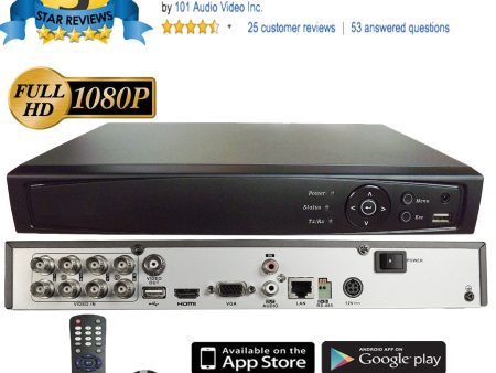 [LTD-08TCB3] 8CH 1080P 5in1 (TVI, AHD, CVI, Analog CVBS and IP) DVR w  HDMI BNC VGA Output Mobile-APP Motion Real Time Recording For Discount