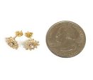 10k Solid Gold Cubic Zirconia Heart Mini Dainty Stud Earrings (FCE 15) Supply