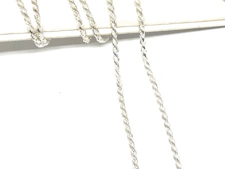 .925 Silver Rope Chain 20,24 inch 2.2mm Width Online Hot Sale