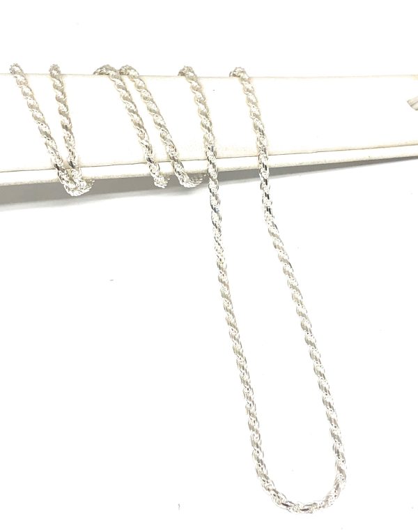 .925 Silver Rope Chain 20,24 inch 2.2mm Width Online Hot Sale