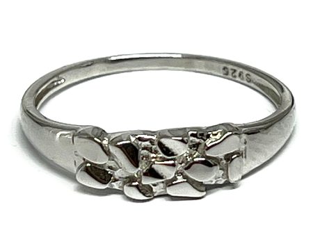 .925 Silver CLASSIC NUGGET RING Cheap