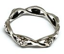 .925 Silver Flower Band Ring Discount