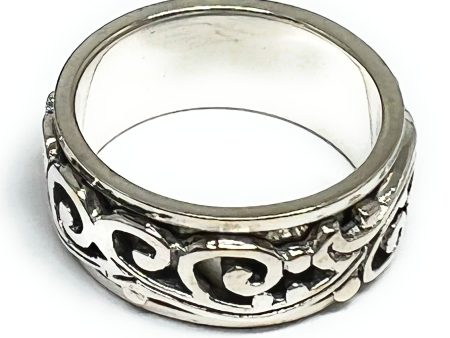 .925 Silver Celtic Band Spinner Ring (FCS 29) Fashion