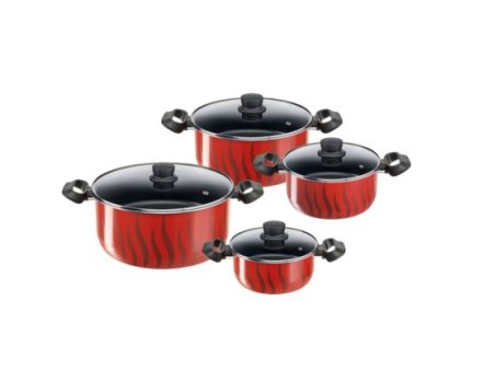 Tefal Tempo Flamme Stewpots 8 Pcs Set Online now