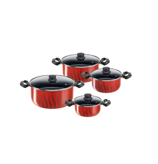 Tefal Tempo Flamme Stewpots 8 Pcs Set Online now