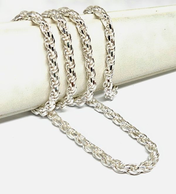 .925 Silver Rope Chain 18-26 inch 3.3mm Width Sale