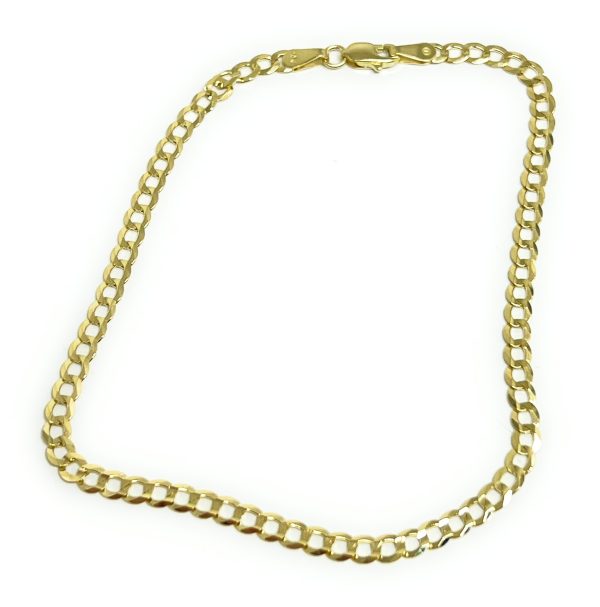 10k Solid Gold Cuban Link Brracelet 8 inch 3.2mm (FULL SOLID STYLE) Hot on Sale