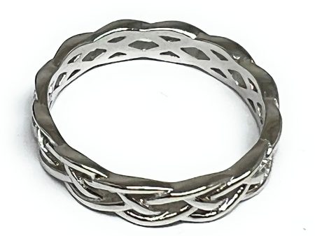 .925 Silver Celtic Twisted Band Ring (FCS 20) For Discount