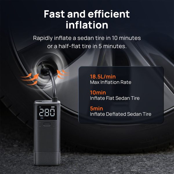 70mai Air Compressor TP05 Wireless Portable Tire Inflator 150PSI Fast Inflation on Sale