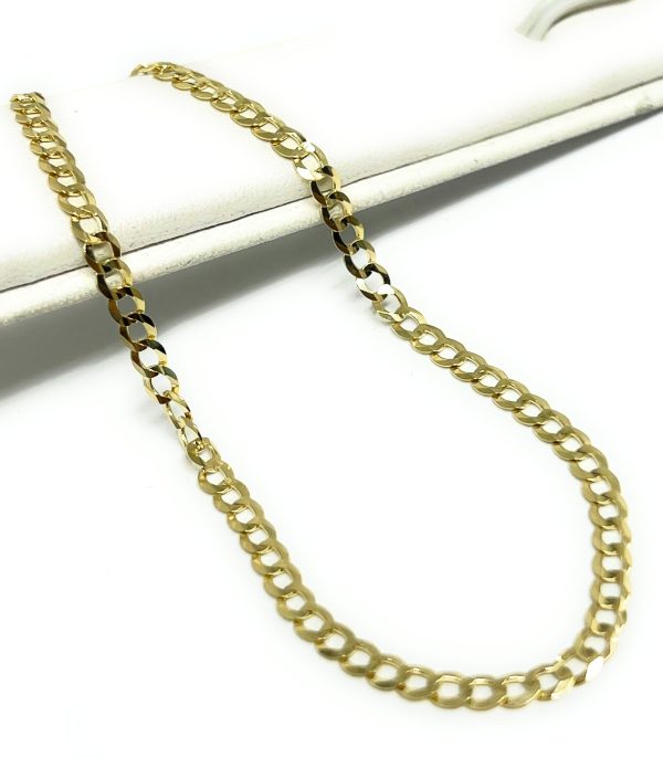 10k Solid Gold Cuban Link Brracelet 8 inch 3.2mm (FULL SOLID STYLE) Hot on Sale