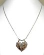 .925 Silver Custom Heart Split 2 Names Pendant Necklace with Chain Options Online