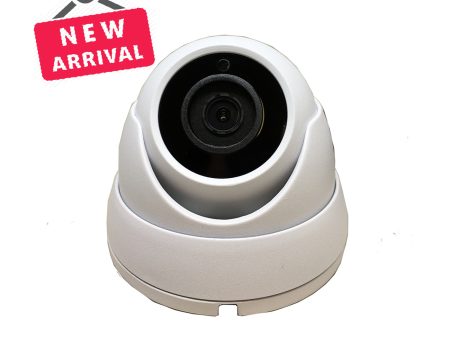 [2FDT-28W] 2MP 4in1 TVI AHD CVI CVBS 2.8mm Fixed Lens Surveillance Dome Camera DWDR OSD menu Indoor Outdoor for CCTV DVR Home Office Surveillance Security (White) on Sale