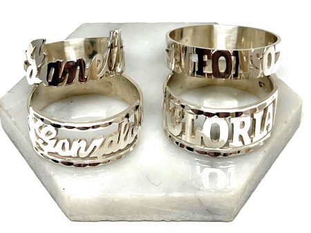 .925 Silver CUSTOMIZED Name Ring Discount