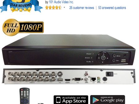 [LTD-16TCB5] 16CH 1080P 5in1 (TVI, AHD, CVI, IP, Analog CVBS and IP) DVR w  HDMI BNC VGA Output Mobile-APP Motion Real Time Recording Online Hot Sale