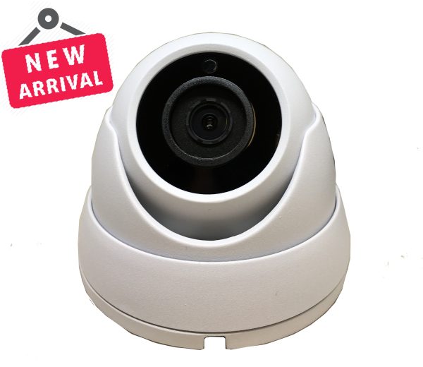 [5FDT-28W] 5 Megapixel 4in1 TVI AHD CVI CVBS(960H) 2.8mm Lens Security Surveillance Dome Camera DWDR IR Cut OSD menu for Indoor Outdoor CCTV Home Office (White) For Discount