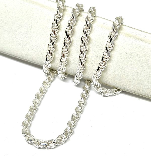 .925 Silver Rope Chain 18-26 inch 3.3mm Width Sale