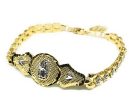 Gold Plated 2-Tone White Gold Virgin Mary Bracelet Virgen De Guadalupe Pulsera Tres Colores Oro Laminado 8  For Discount