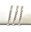 .925 Silver Cuban Link 7-9 inch 3mm width Braccelet For Sale