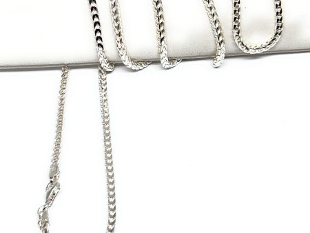 .925 Silver Franco Chain 18-26 inch 2.5mm Width Sale