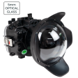 Sea Frogs Salted Line Series Sony A1 40M 130FT Waterproof camera housing with 6  Optical Glass Dome port V.10 (one zoom gear included). Black Online Hot Sale