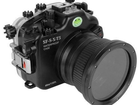 Fujifilm X-T5 40M 130FT Underwater camera housing with glass 4  Flat Port. XF 56mm Supply