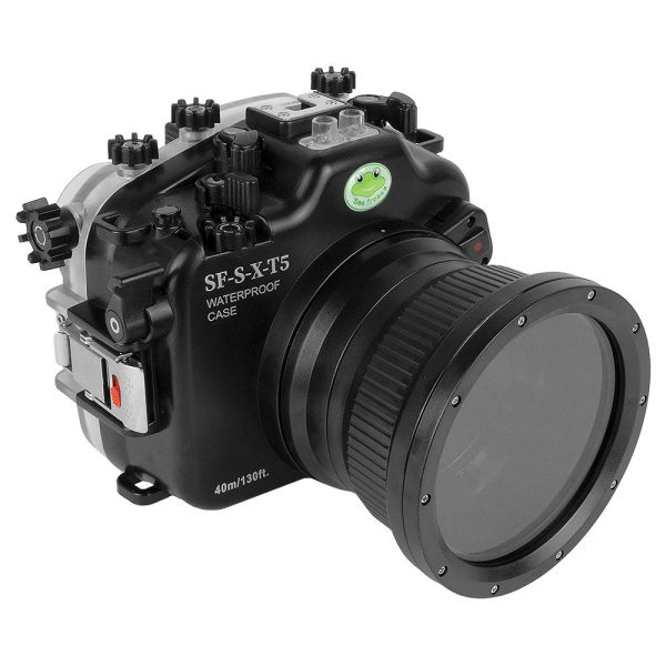 Fujifilm X-T5 40M 130FT Underwater camera housing with glass 4  Flat Port. XF 56mm Supply