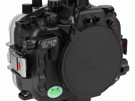 Sea Frogs Salted Line Series Sony A7III   A7RIII 40M 130FT Waterproof camera housing, body only. Black Sale