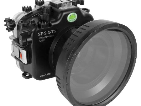 Fujifilm X-T5 40M 130FT Underwater camera housing with glass 6  Flat Port. XF 16-55mm Supply