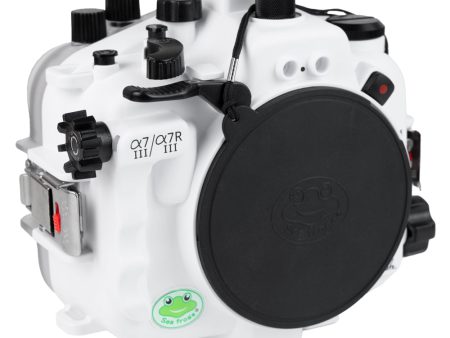 Sea Frogs Salted Line Series Sony A7III   A7RIII 40M 130FT Waterproof camera housing, body only. White Supply