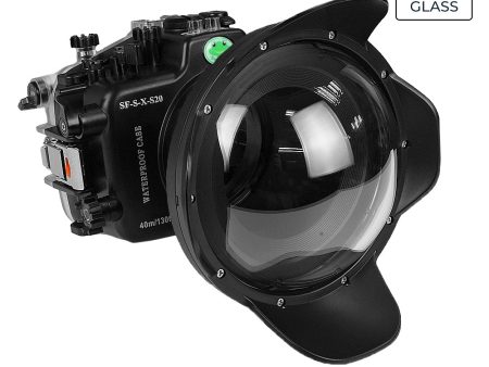 Fujifilm X-S20 40M 130FT Waterproof camera housing with Glass 6  Dome Port for XF 18-55mm lens. For Cheap