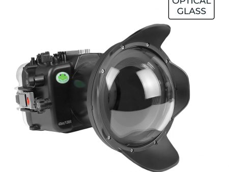 Sony FX30 40M 130FT Underwater camera housing  with 6 Optical Glass Dome port V.2 for FE16-35mm F2.8 GM (zoom gear included). Fashion