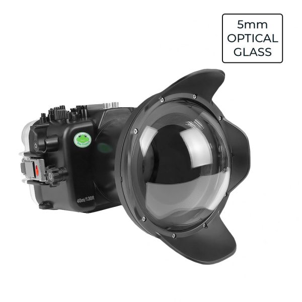 Sony FX30 40M 130FT Underwater camera housing  with 6 Optical Glass Dome port V.2 for FE16-35mm F2.8 GM (zoom gear included). Fashion