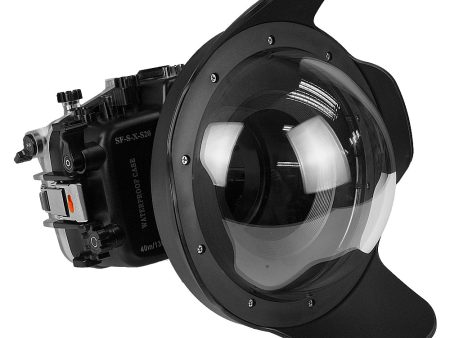 Fujifilm X-S20 40M 130FT Waterproof camera housing with acrylic 8  Dome Port for XF 18-55mm lens. on Sale