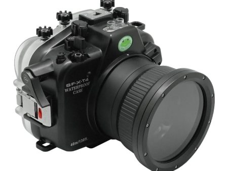 Fujifilm X-T4 40M 130FT Underwater camera housing with glass 4  Flat Port. XF 18-55mm Online Sale