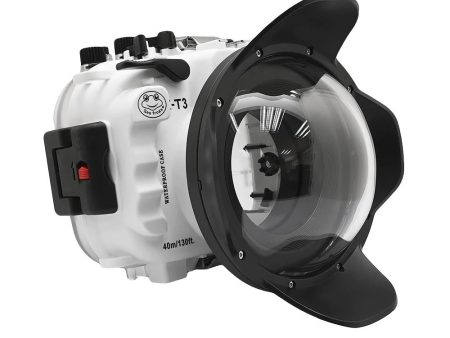 Fujifilm X-T3 40M 130FT Underwater camera housing kit with SeaFrogs Dry dome port V.1 (White) Online